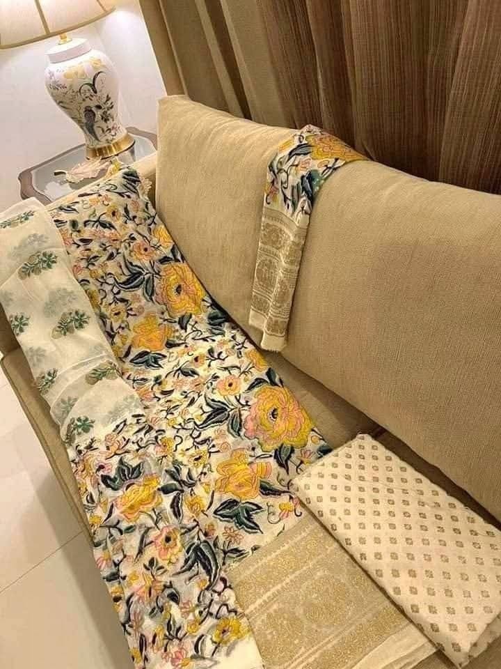 pure khaddi cotton screen print unstich 3 pieces pure khaddi cotton screen print unstich 3 pieces