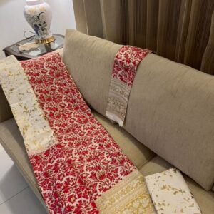 pure khaddi cotton screen print unstich 3 pieces